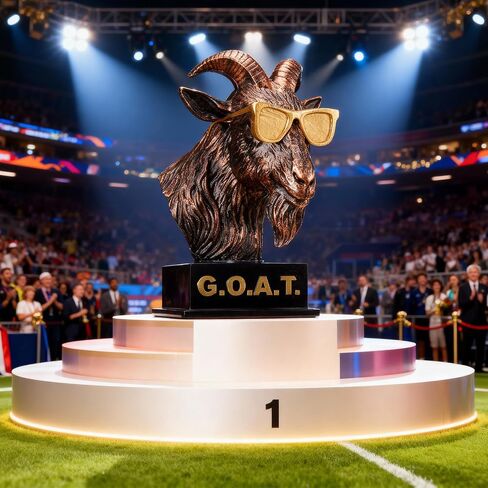 جائزة Goat Trophy، الأعظم على الإطلاق، جائزة مضحكة للفائزين البالغين، جوائز مكتب الماعز، لوحة هدية تقديرية للرياضيين، الموظفين، المعلمين، Boss Friend League in Saudi Arabia