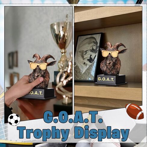 جائزة Goat Trophy، الأعظم على الإطلاق، جائزة مضحكة للفائزين البالغين، جوائز مكتب الماعز، لوحة هدية تقديرية للرياضيين، الموظفين، المعلمين، Boss Friend League in Saudi Arabia