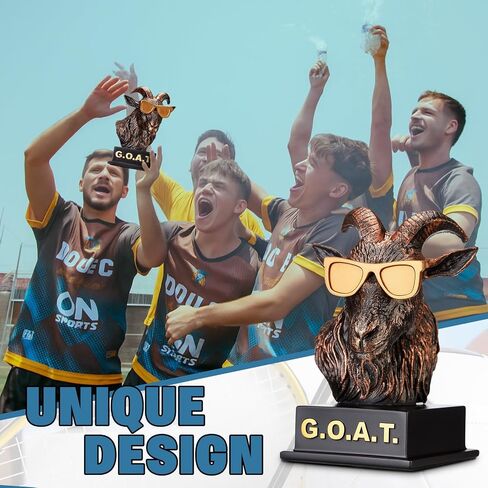 جائزة Goat Trophy، الأعظم على الإطلاق، جائزة مضحكة للفائزين البالغين، جوائز مكتب الماعز، لوحة هدية تقديرية للرياضيين، الموظفين، المعلمين، Boss Friend League in Saudi Arabia