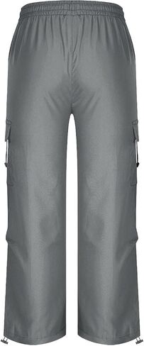 Parachute Cargo Pants for Men Casual Quick Dry Pant with Multi Pockets Mens Baggy Streetwear Hiking Trousers in Saudi Arabia