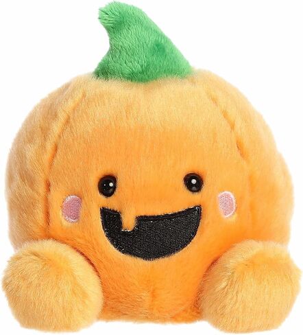 حيوان محشو من Aurora® Spooky Palm Pals™ Gourdon Jack O' Lantern™ - قطيفة ممتعة يمكن تجميعها للأطفال والكبار - مثالية لديكورات وهدايا الهالوين - برتقالية 5 بوصات in Kuwait