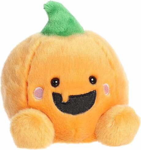 حيوان محشو من Aurora® Spooky Palm Pals™ Gourdon Jack O' Lantern™ - قطيفة ممتعة يمكن تجميعها للأطفال والكبار - مثالية لديكورات وهدايا الهالوين - برتقالية 5 بوصات in Kuwait