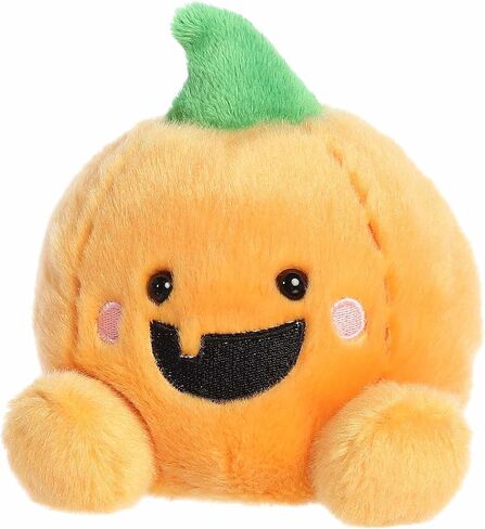 حيوان محشو من Aurora® Spooky Palm Pals™ Gourdon Jack O' Lantern™ - قطيفة ممتعة يمكن تجميعها للأطفال والكبار - مثالية لديكورات وهدايا الهالوين - برتقالية 5 بوصات in Kuwait