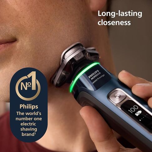 Philips Norelco Shaver 9500, S9985/84 + Philips Norelco 2pk Quick Clean Pod Replacement Cartridge, CC12/52 in Kuwait