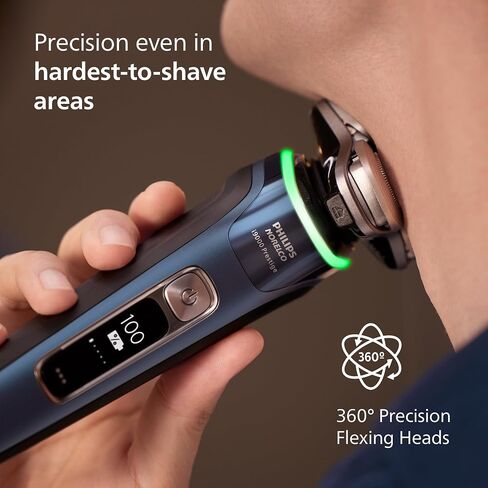 Philips Norelco Shaver 9500, S9985/84 + Philips Norelco 2pk Quick Clean Pod Replacement Cartridge, CC12/52 in Kuwait
