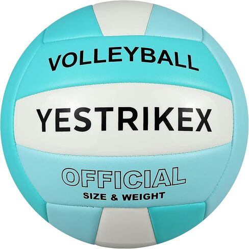 Official Size 5 Glow in The Dark Volleyball, Fluorescent Light Night Volleyball Soft Indoor Outdoor Volleyball Gift Luminous Night Light Ball for Game Gym Training Beach Play with Pump Kit in Saudi Arabia