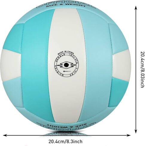 Official Size 5 Glow in The Dark Volleyball, Fluorescent Light Night Volleyball Soft Indoor Outdoor Volleyball Gift Luminous Night Light Ball for Game Gym Training Beach Play with Pump Kit in Saudi Arabia