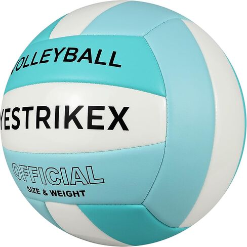 Official Size 5 Glow in The Dark Volleyball, Fluorescent Light Night Volleyball Soft Indoor Outdoor Volleyball Gift Luminous Night Light Ball for Game Gym Training Beach Play with Pump Kit in Saudi Arabia