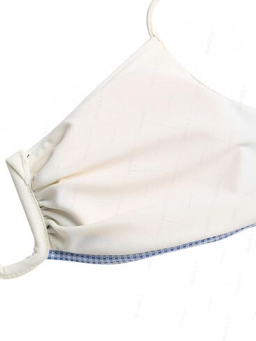 Seamoly Lurex Contrast Color Stripes U-Ring Cheeky Bikini Set in Saudi Arabia