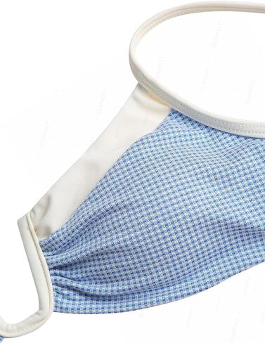 Seamoly Lurex Contrast Color Stripes U-Ring Cheeky Bikini Set in Saudi Arabia
