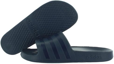 صندل Adidas للبالغين من الجنسين من Adidas، أسود أساسي/أبيض/أسود أساسي، 8 نساء/7 رجال في الولايات المتحدة in Saudi Arabia