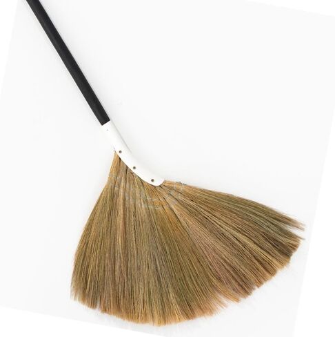 Natural Broom - Indoor Grass Broom - Long Handle Broomstick for House, Garage, Office, Lobby Room, Kitchen in Kuwait