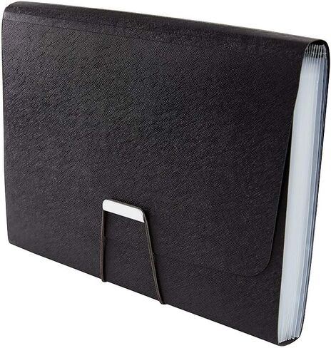 Staples Reinforced Plastic Accordion File, 13-Pocket, Letter Size, Purple (TR52015) in Saudi Arabia