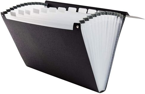 Staples Reinforced Plastic Accordion File, 13-Pocket, Letter Size, Purple (TR52015) in Saudi Arabia