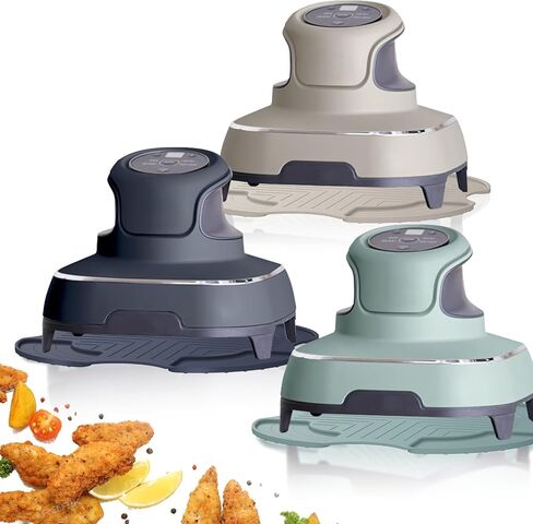 Palksky Air Fryer Trives Silicone for Ninja Crispi ، Pads Hot Pots for Ninja Crispi Airfryer ، حامل نظام طبخ الهواء الزجاجي المحمول ، مساعد المطبخ (رمادي داكن) in Kuwait