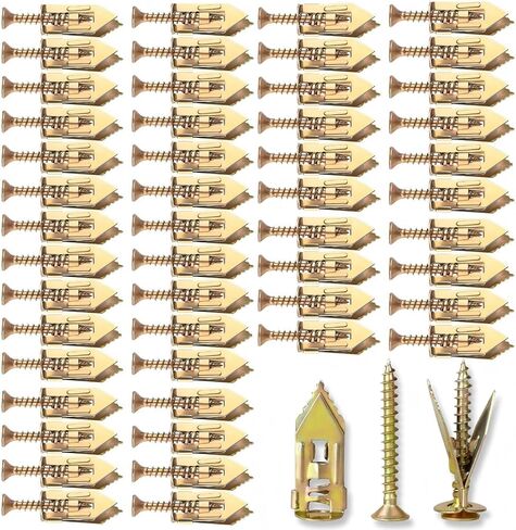 Expansion Screw Sleeve - Hammer Driver Anchor with Screw Nail-in Drywall Plaster Fixing Expansion Anchor Bolt (60) in Kuwait