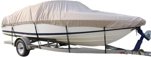 VORTEX Direct 26 ft Tan V-Hull Fish & Ski Boat Cover Fits 25' to 26' Boats in Saudi Arabia