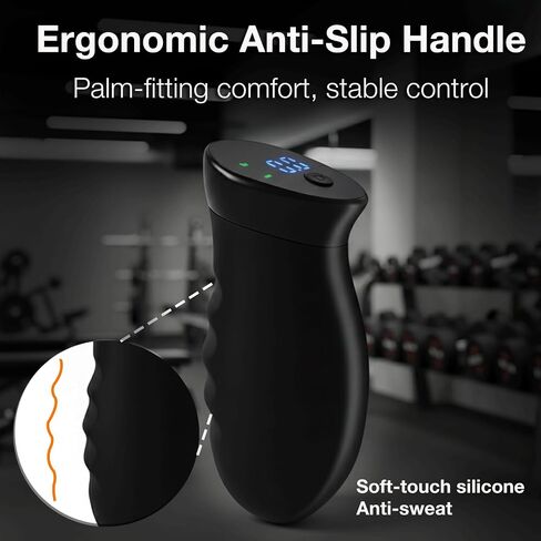 Digital Grip Strength Trainer, 0–440 lb Hand Gripper Strengthener with Real-Time Display (No Sound), 2 Modes: Test & Smart Vibration, Ergonomic Hand Grip & Forearm Strengthener, USB-C Rechargeable Hand Exerciser in Saudi Arabia