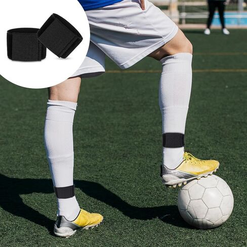 4 pcs Soccer Shin Guard Straps Anti Slip Sports Football Shin Fixed Straps Youth Legging Shin Fixed Straps Lightweight Ankle Guards for Kicking Ball Running Cycling in Saudi Arabia