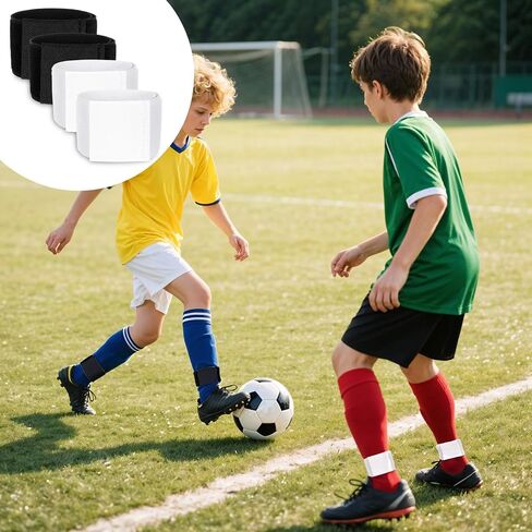 4 pcs Soccer Shin Guard Straps Anti Slip Sports Football Shin Fixed Straps Youth Legging Shin Fixed Straps Lightweight Ankle Guards for Kicking Ball Running Cycling in Saudi Arabia