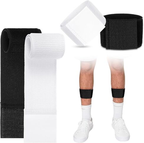 4 pcs Soccer Shin Guard Straps Anti Slip Sports Football Shin Fixed Straps Youth Legging Shin Fixed Straps Lightweight Ankle Guards for Kicking Ball Running Cycling in Saudi Arabia