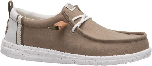 Heydude Wally Craft Linen Timber/Silver Birch Size 12 ، أحذية رجالي ، متسكعون ، مريحون وخفيفون الوزن in Kuwait