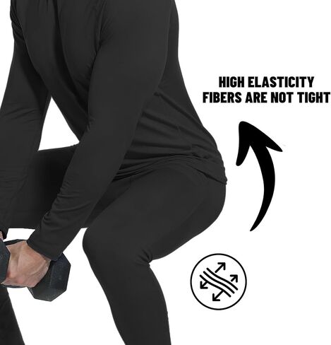 Compression Pants Leggings Running Tights for Men 1,3 or 5 Pack Athletic Base Layer Pants for Workout Basketball in Kuwait