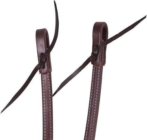 Billy Royal Oiled Hermann Oak Double and Stitched Leather Split Reins for Horses | Elevate Your Horse Riding Experience | Lifetime Workman's Warranty | Pre-Oiled and Broken-In | Expertly Handmade in Saudi Arabia