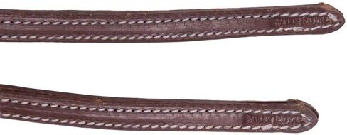 Billy Royal Oiled Hermann Oak Double and Stitched Leather Split Reins for Horses | Elevate Your Horse Riding Experience | Lifetime Workman's Warranty | Pre-Oiled and Broken-In | Expertly Handmade in Saudi Arabia