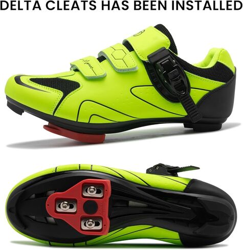 أحذية ركوب الدراجات للرجال والنساء متوافقة مع دراجة بيلوتون، أحذية دوران داخلية مع أحذية دلتا المثبتة مسبقًا، أحذية مريحة وآمنة للجنسين لركوب الدراجات على الطرق الخارجية in Kuwait