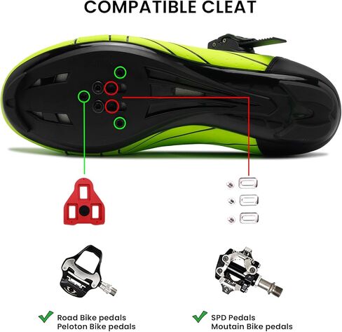 أحذية ركوب الدراجات للرجال والنساء متوافقة مع دراجة بيلوتون، أحذية دوران داخلية مع أحذية دلتا المثبتة مسبقًا، أحذية مريحة وآمنة للجنسين لركوب الدراجات على الطرق الخارجية in Kuwait
