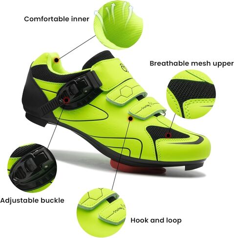 أحذية ركوب الدراجات للرجال والنساء متوافقة مع دراجة بيلوتون، أحذية دوران داخلية مع أحذية دلتا المثبتة مسبقًا، أحذية مريحة وآمنة للجنسين لركوب الدراجات على الطرق الخارجية in Kuwait