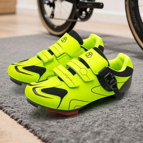 أحذية ركوب الدراجات للرجال والنساء متوافقة مع دراجة بيلوتون، أحذية دوران داخلية مع أحذية دلتا المثبتة مسبقًا، أحذية مريحة وآمنة للجنسين لركوب الدراجات على الطرق الخارجية in Kuwait