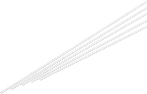 MECCANIXITY ABS Plastic Rod Round Solid Bar 0.8mm x 250mm White for DIY Model Material, Architectural Model Making, DIY Sand Table, Pack of 20 Pcs in Kuwait