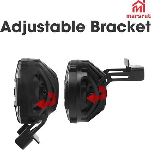 Marsrut EBike Headlight, E Bike Front Light for 3 Pin Electric Bike Bicycle, Waterproof Mini Horn Headlights, Super Bright Led Accessories for Night Riding, Aluminium Alloy, 36V - 48V, 12W in Saudi Arabia