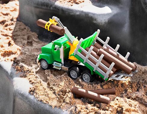 مدفوعًا بشاحنة Battat - Recycling Truck للأطفال - لعبة عمل مركبة - أضواء وأصوات - أجزاء متحركة - 3 سنوات + - شاحنة إعادة تدوير صغيرة in Kuwait
