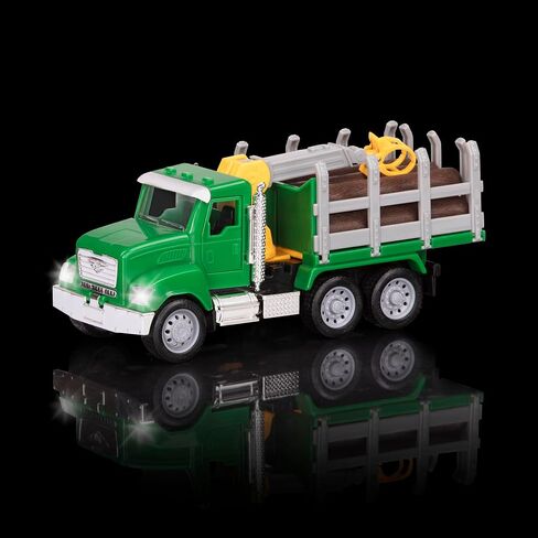 مدفوعًا بشاحنة Battat - Recycling Truck للأطفال - لعبة عمل مركبة - أضواء وأصوات - أجزاء متحركة - 3 سنوات + - شاحنة إعادة تدوير صغيرة in Kuwait