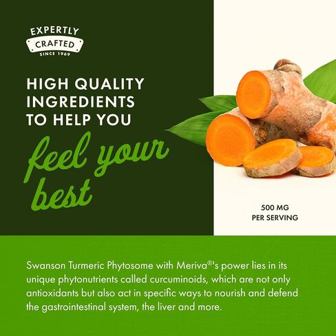 Swanson Turmeric Phytosome with Meriva 500 Milligrams 60 Capsules in Saudi Arabia
