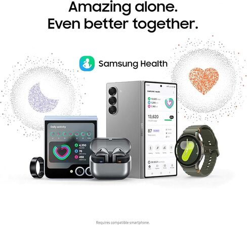 Samsung Galaxy Watch 7 44mm GPS + Cellular AI Smartwatch w/Energy Score, Wellness Tips, Heart Rate Tracking, Sleep Monitor, Fitness Tracker, 2024, Silver (Renewed) in Saudi Arabia