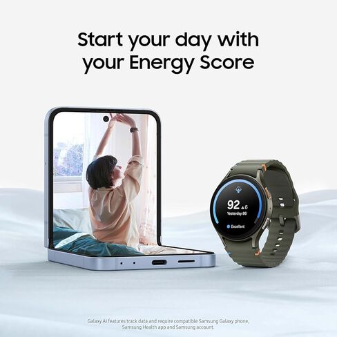 Samsung Galaxy Watch 7 44mm GPS + Cellular AI Smartwatch w/Energy Score, Wellness Tips, Heart Rate Tracking, Sleep Monitor, Fitness Tracker, 2024, Silver (Renewed) in Saudi Arabia