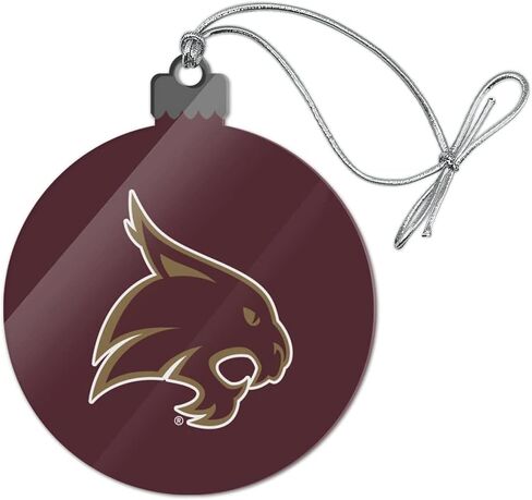 GRAPHICS & MORE Texas State University Logo Acrylic Christmas Tree Holiday Ornament in Saudi Arabia