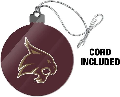 GRAPHICS & MORE Texas State University Logo Acrylic Christmas Tree Holiday Ornament in Saudi Arabia