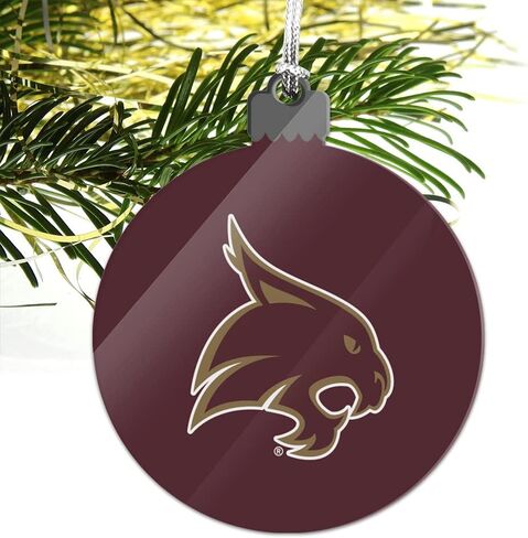GRAPHICS & MORE Texas State University Logo Acrylic Christmas Tree Holiday Ornament in Saudi Arabia