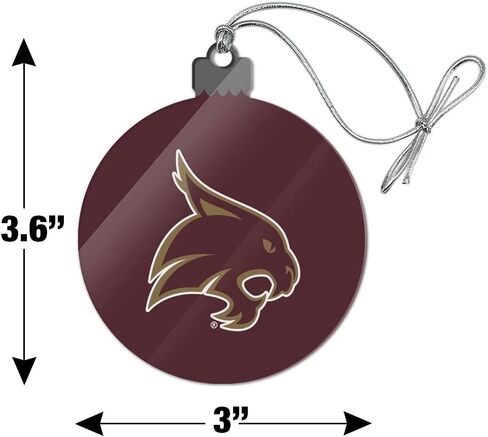 GRAPHICS & MORE Texas State University Logo Acrylic Christmas Tree Holiday Ornament in Saudi Arabia