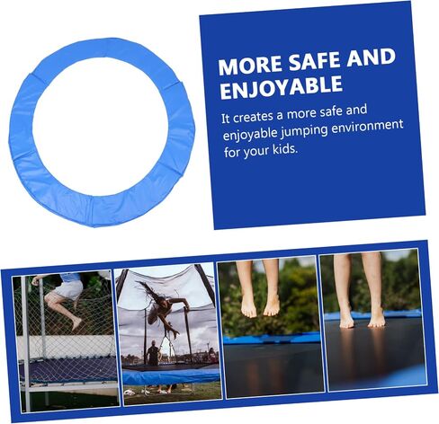 BESPORTBLE Round Trampoline Collision Ring Mat Safety Cushion Cover Pad for Spring Protection Easy Mounting Protective Trampoline Accessory for Adults in Saudi Arabia