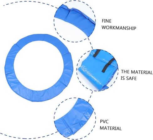 BESPORTBLE Round Trampoline Collision Ring Mat Safety Cushion Cover Pad for Spring Protection Easy Mounting Protective Trampoline Accessory for Adults in Saudi Arabia