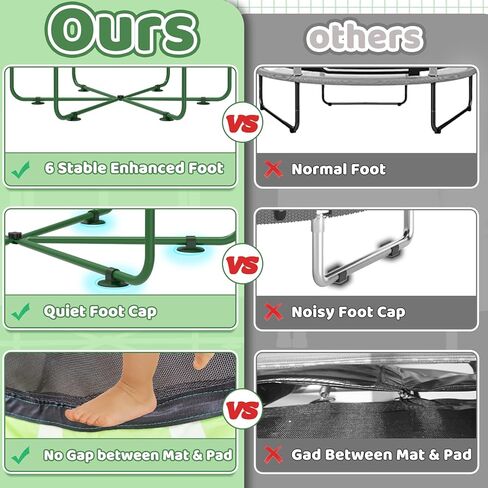 Gardenature 60 "أطفال الترامبولين في الأماكن المغلقة، 5ft طفل صغير الترامبولين مع طوق كرة السلة، شريط الجمباز، خواتم، ألعاب عيد الميلاد هدايا عيد ميلاد للفتيات الأولاد الذين تتراوح أعمارهم بين 3-8 in Kuwait