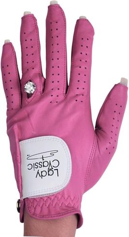 Women’s Left for Right Handed Golfers Golf Glove for Nails and Rings | Contour Fit for Comfort & Open-Tip Nail Slots | Breathable Stylish Golf Gloves for Women in Kuwait