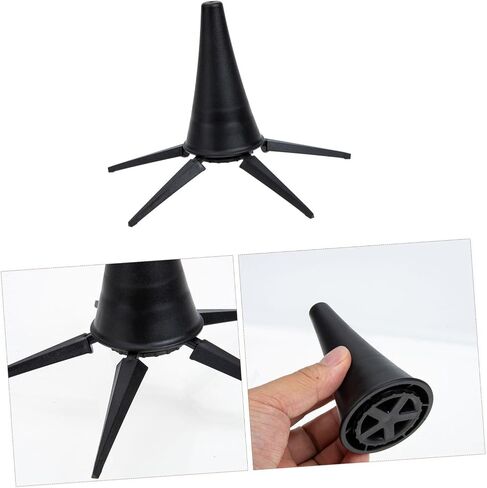 Vaguelly Portable Clarinet Stand Five-Legged Base Black Folding Oboe Holder for Wind Instruments Adjustable Music Stand for Clarinet and Oboe Players in Saudi Arabia