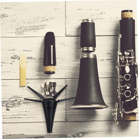Vaguelly Portable Clarinet Stand Five-Legged Base Black Folding Oboe Holder for Wind Instruments Adjustable Music Stand for Clarinet and Oboe Players in Saudi Arabia